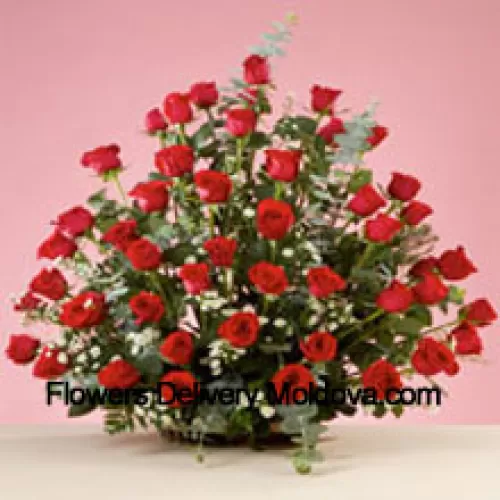 Basket Of 51 Red Roses