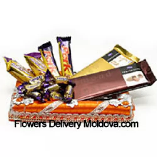 Chocolats assortis emballés cadeau (Ce produit doit être accompagné de fleurs)